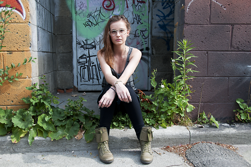 Thread wrapped glasses.