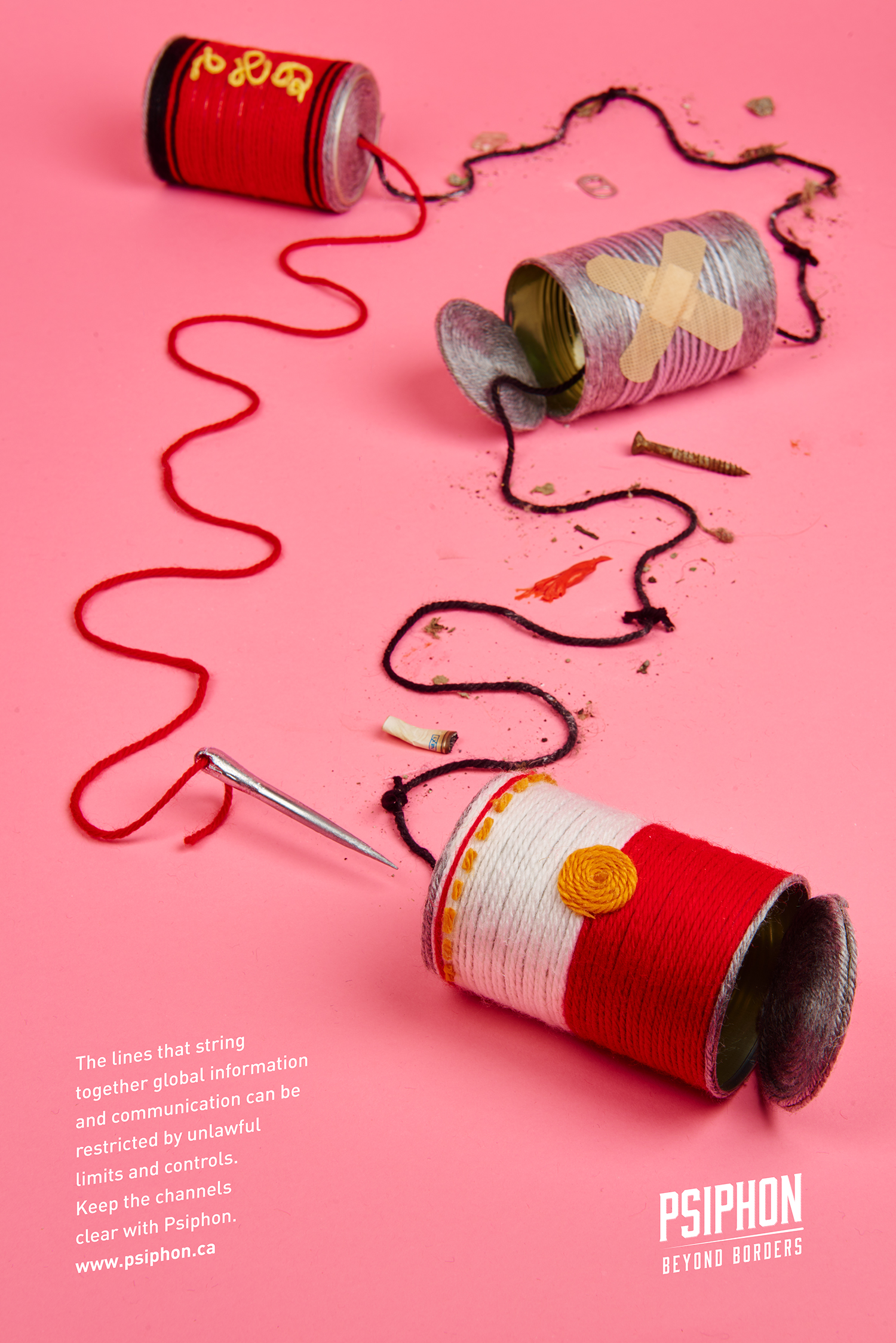 psiphon, yarn posters