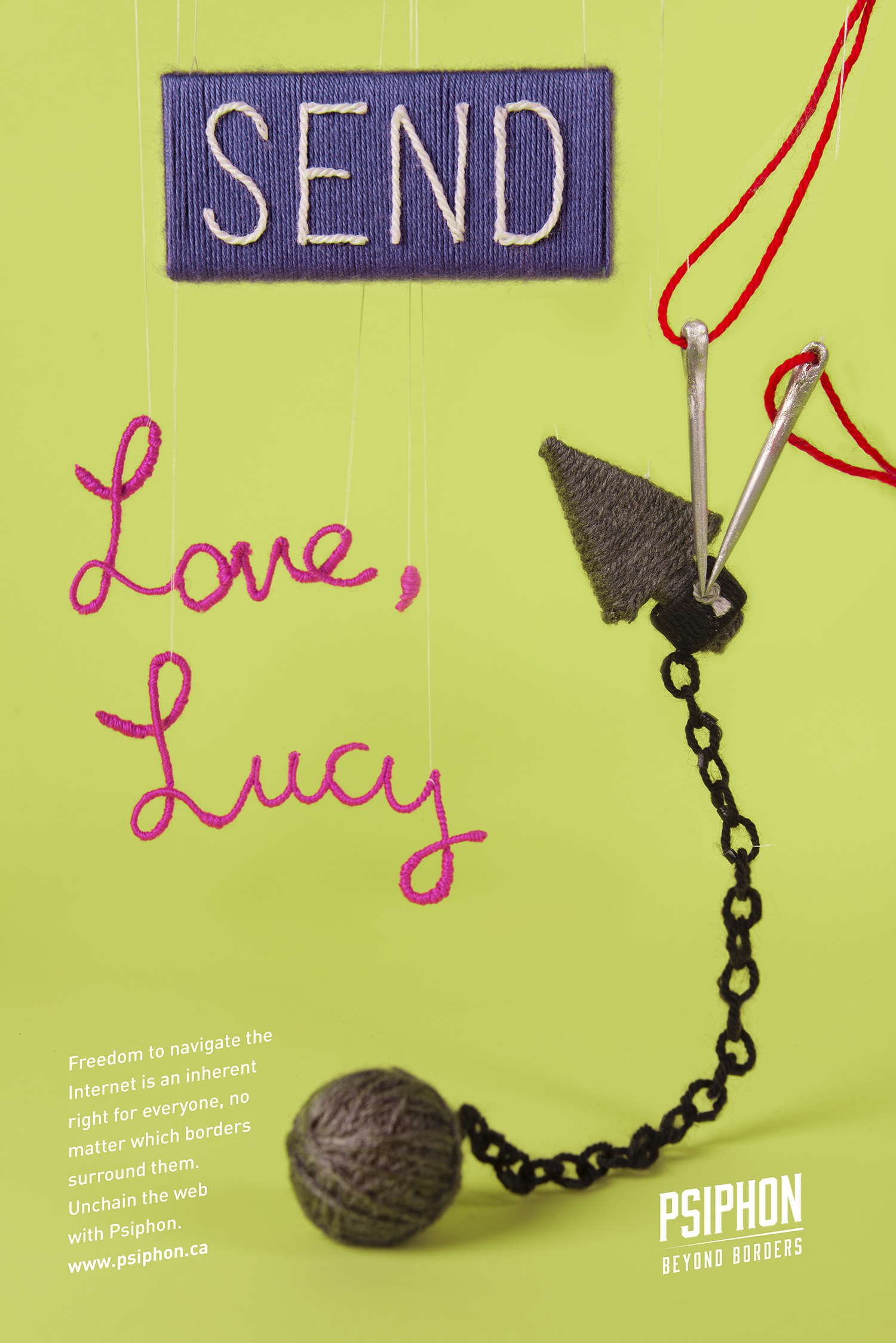 psiphon, yarn posters