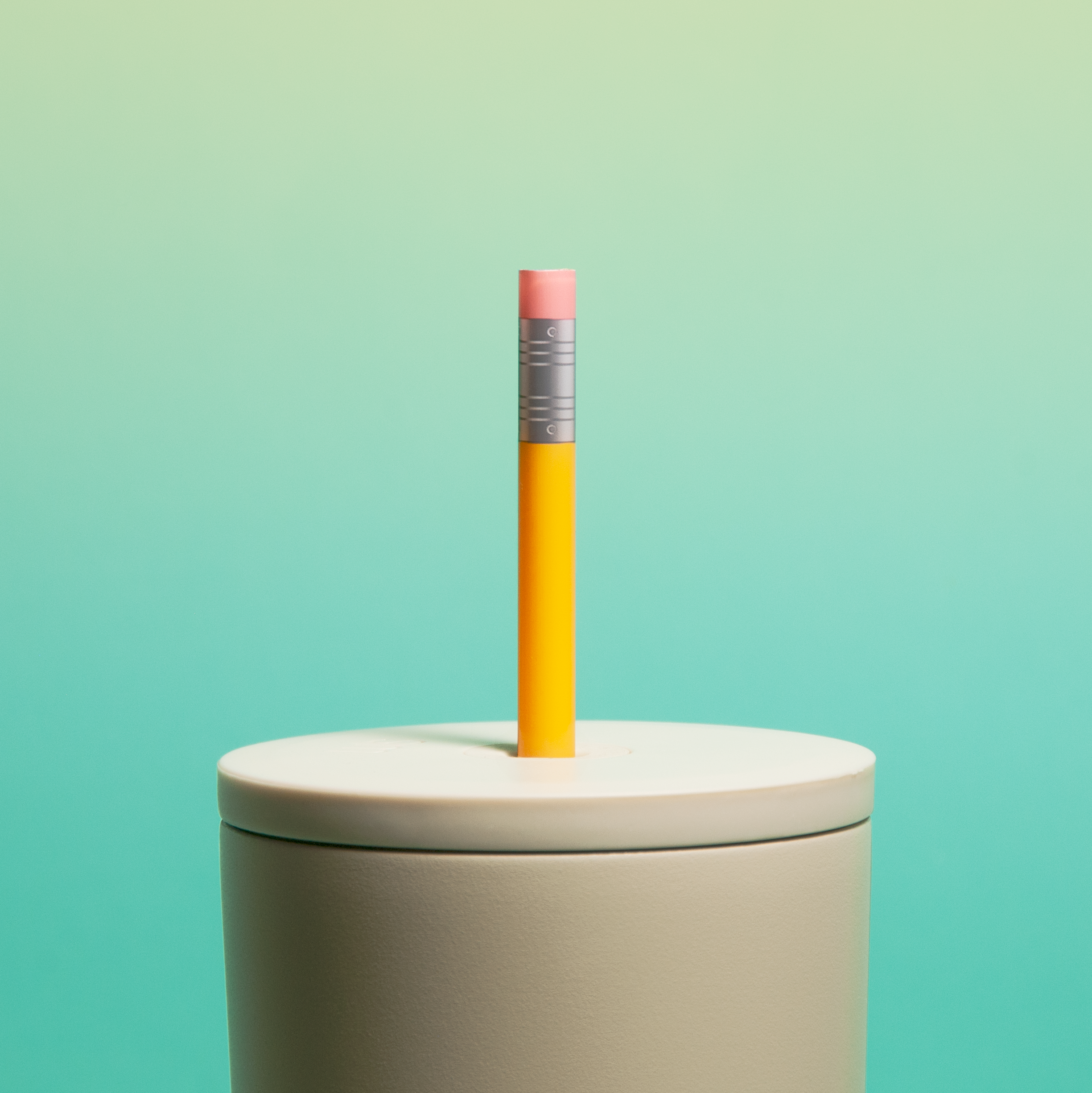pencil design straw