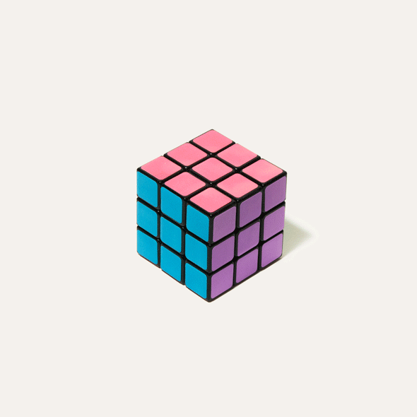 heat-changing rubik's cube stickers